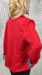 Nőies piros béleletlen blézer 