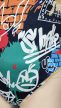 Graffiti mintás plus size body 