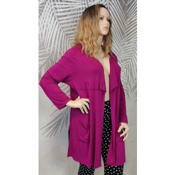 Antthony bordós lila molett kardigán 