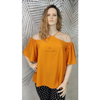 River Island narancssárga molett tunika 