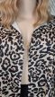 Leopárdmintás plus size blézer 