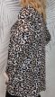 Leopárdmintás plus size blézer 