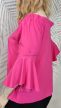 Pink vállvillantós divatos molett felső 
