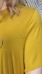 Star mustársárga molett tunika strassz díszítéssel 