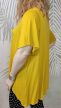 Star mustársárga molett tunika strassz díszítéssel 