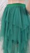 Smaragdzöld női tüllszoknya 