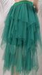 Smaragdzöld női tüllszoknya 