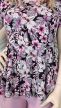 Virágmintás peplum fazonú plus size felső 