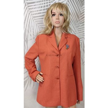 Elegáns klasszikus narancs blézer 