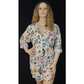 Yours hosszított virágos tunika nagy méretben 