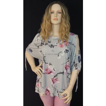 Dorothy perkins nyitott ujjú virágos tunika 