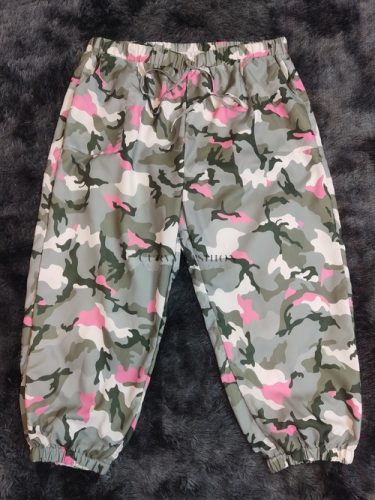 Pink terepmintás nadrág nagyméretű nadrág 