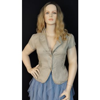 Csinos moletti lenvászon blézer 