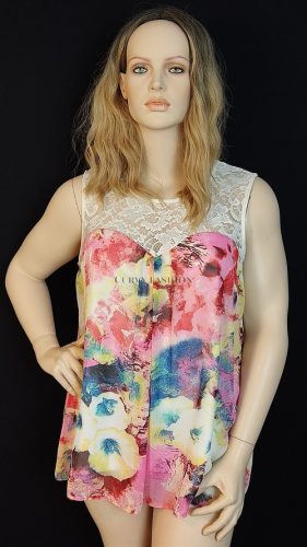 Marisota nyári csipkés plus size tunika 
