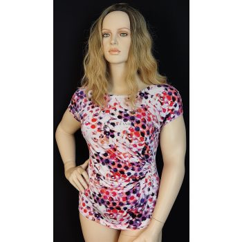 Wallis színes pöttyös molett felső 