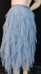 Világoskék hercegnős molett tüllszoknya 
