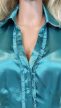 Next türkiz szatén blúz 