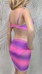 Rózsaszín lila ombre bikini kendővel 