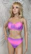 Rózsaszín lila ombre bikini kendővel 
