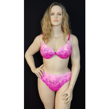 Pink molett női bikini  