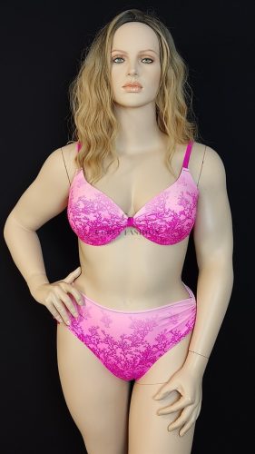 Pink molett női bikini  