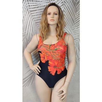 Csinos virágmintás egyrészes fürdőruha 