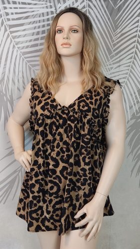 Emery Rose állatmintás plus size blúz 