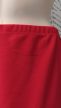 Piros fodros molett szoknya 