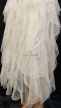 Fodros krémszínű tüll szoknya 