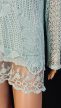 Halvány zöld horgolt felső 