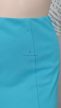 Türkizkék Papaya női szoknya 46-os méretben, lágy esésű, elegáns fazonban – Curvy Fashion kollekció.