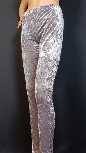 Ezüstszürke bársonyhatású nadrág 44 – Atmosphere – Curvy Fashion