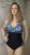 Sötétkék tengeri mintás egyrészes fürdőruha – Curvy Fashion 48/50-es méret 