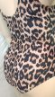 Leopárdmintás kivágott egyrészes fürdőruha – Curvy Fashion 46/48-as méret 