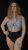 Fehér-kék csíkos egyrészes fürdőruha – Curvy Fashion 46/48-as méret 