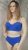 Királykék bikini strasszos pánttal – Curvy Fashion 46/48-as méret 