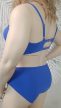 Királykék bikini strasszos pánttal – Curvy Fashion 46/48-as méret 