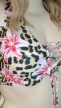 Liliom és leopárdmintás bikini – Curvy Fashion 46/48-as méret