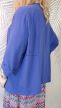 Elegáns kék béleletlen blézer – Curvy Fashion 56-os méret 